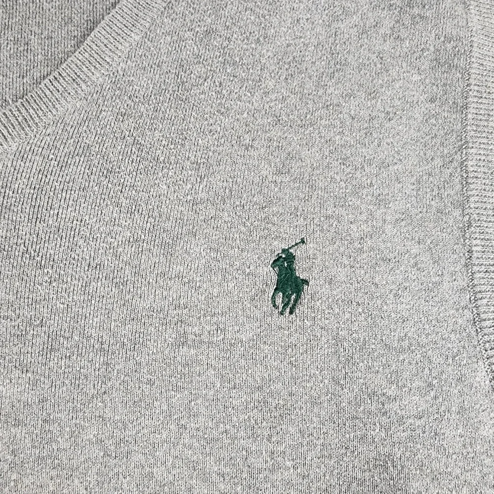 Polo Ralph Lauren Sweater Vest‎ Men's Large Gray Pima Cotton V Neck Golf